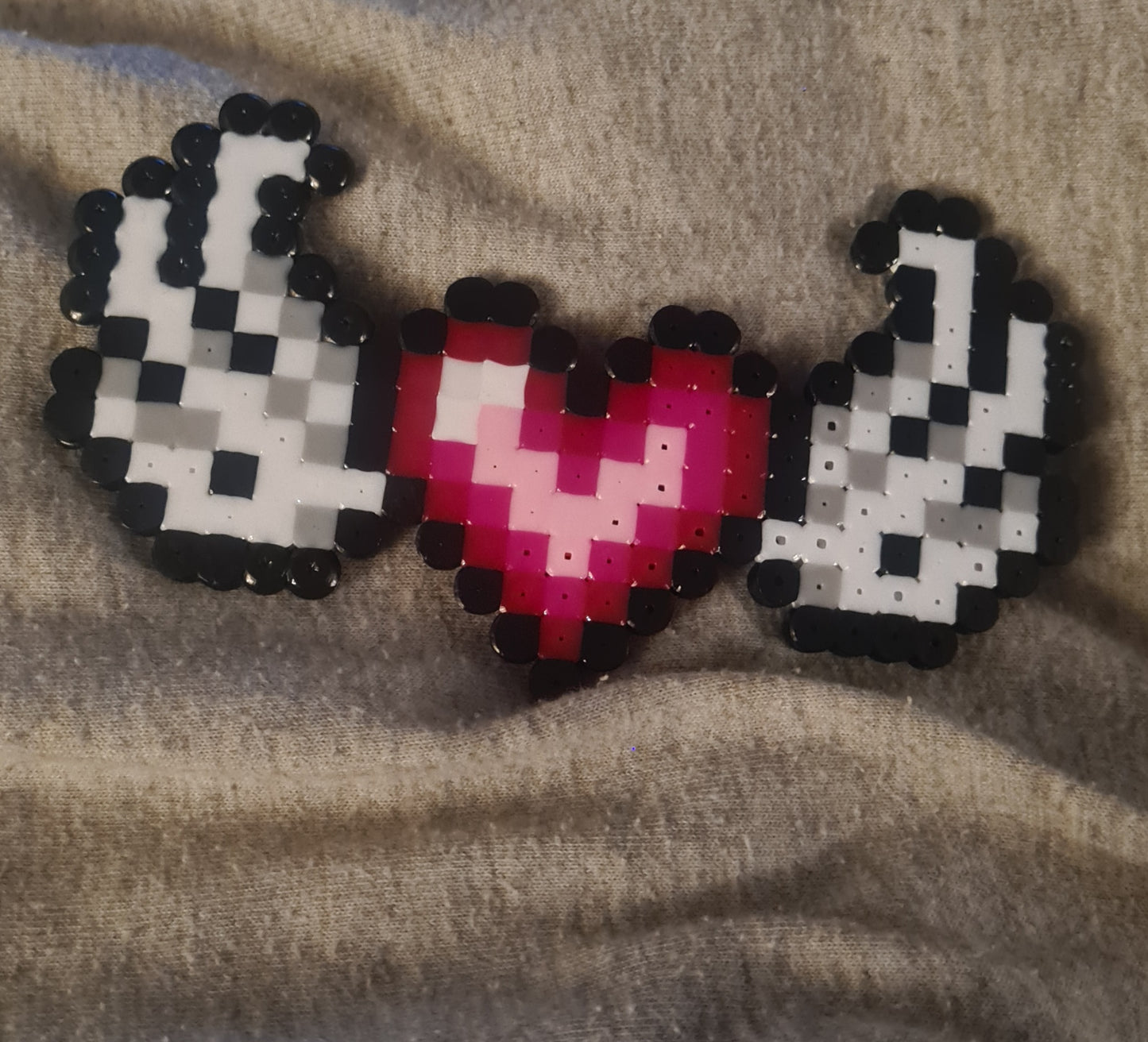 Angel Wings Heart Perler Pattern