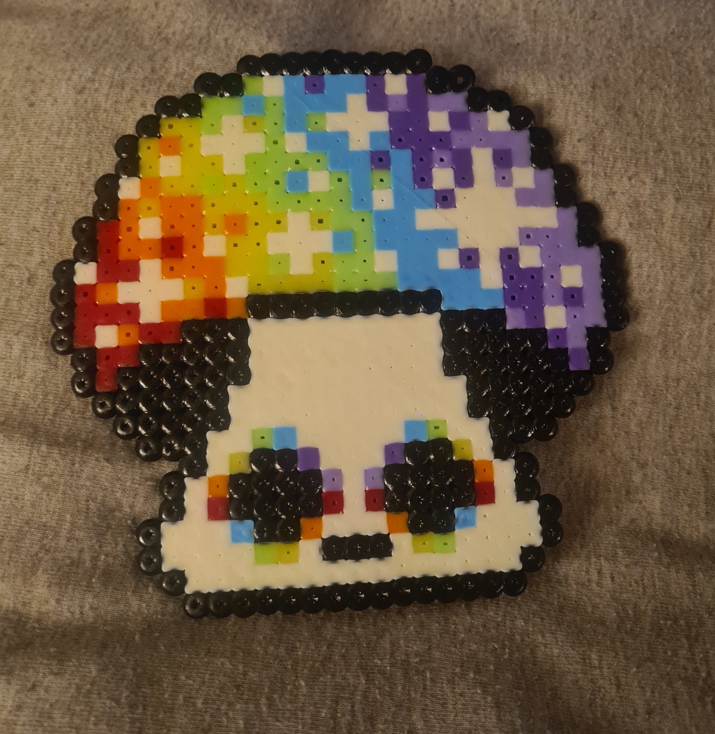 Trippy Mushroom Perler Pattern