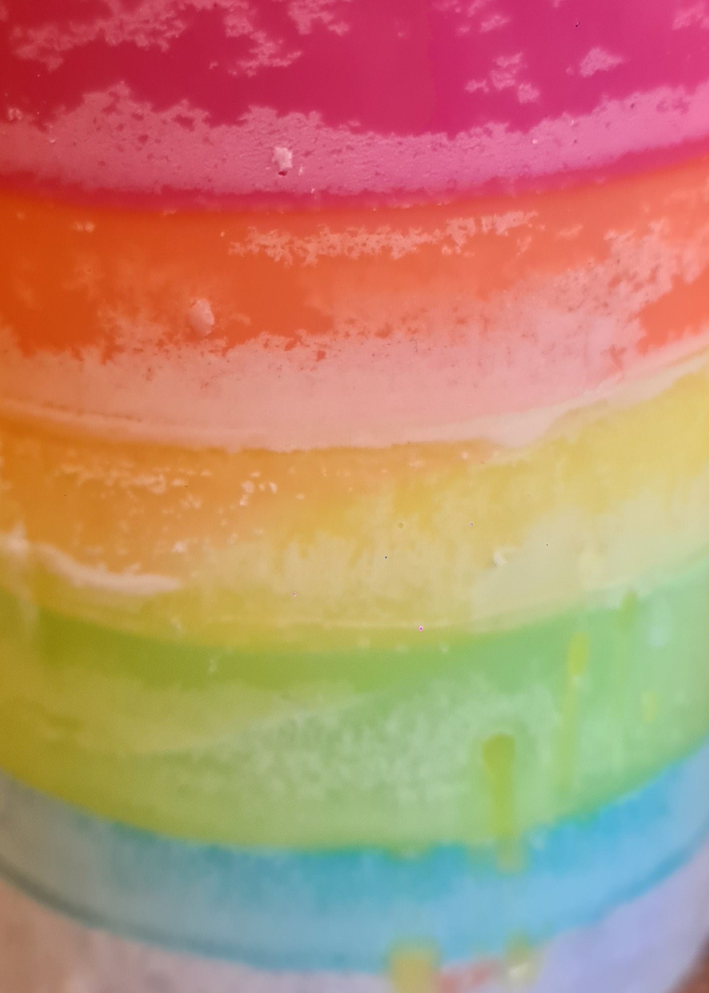 Rainbow Candles Jars