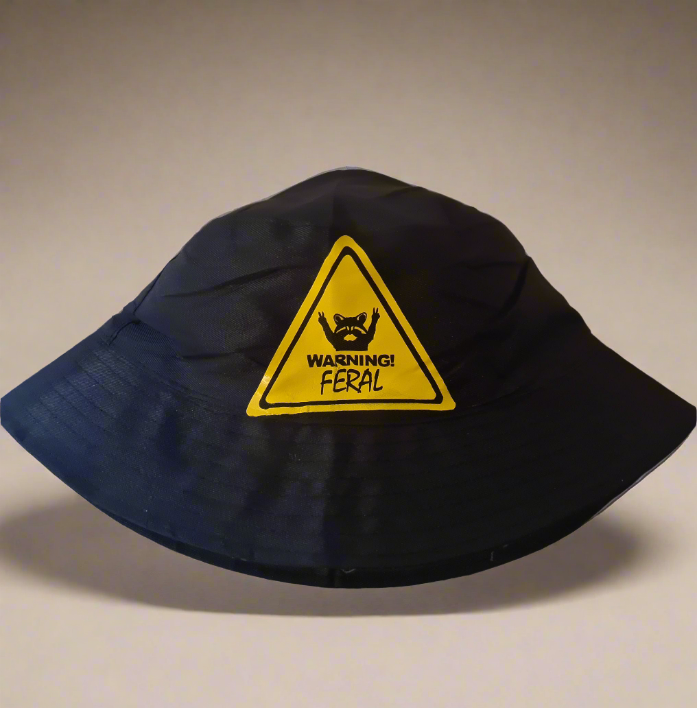 WARNING FERAL Bucket Hat