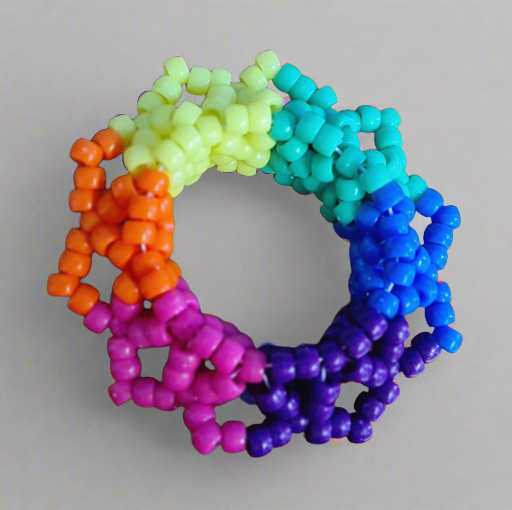 Rainbow Kandi Cuff