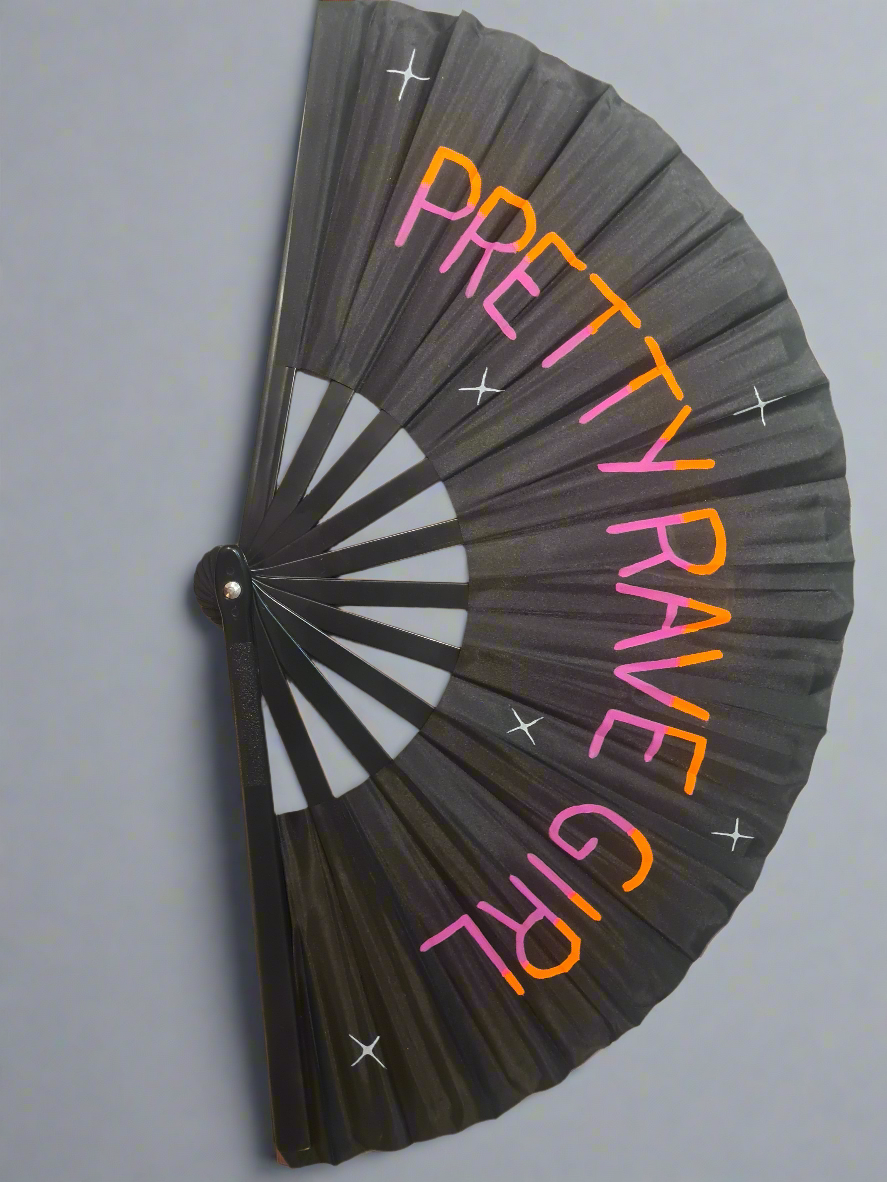 Pretty Rave Girl Fan