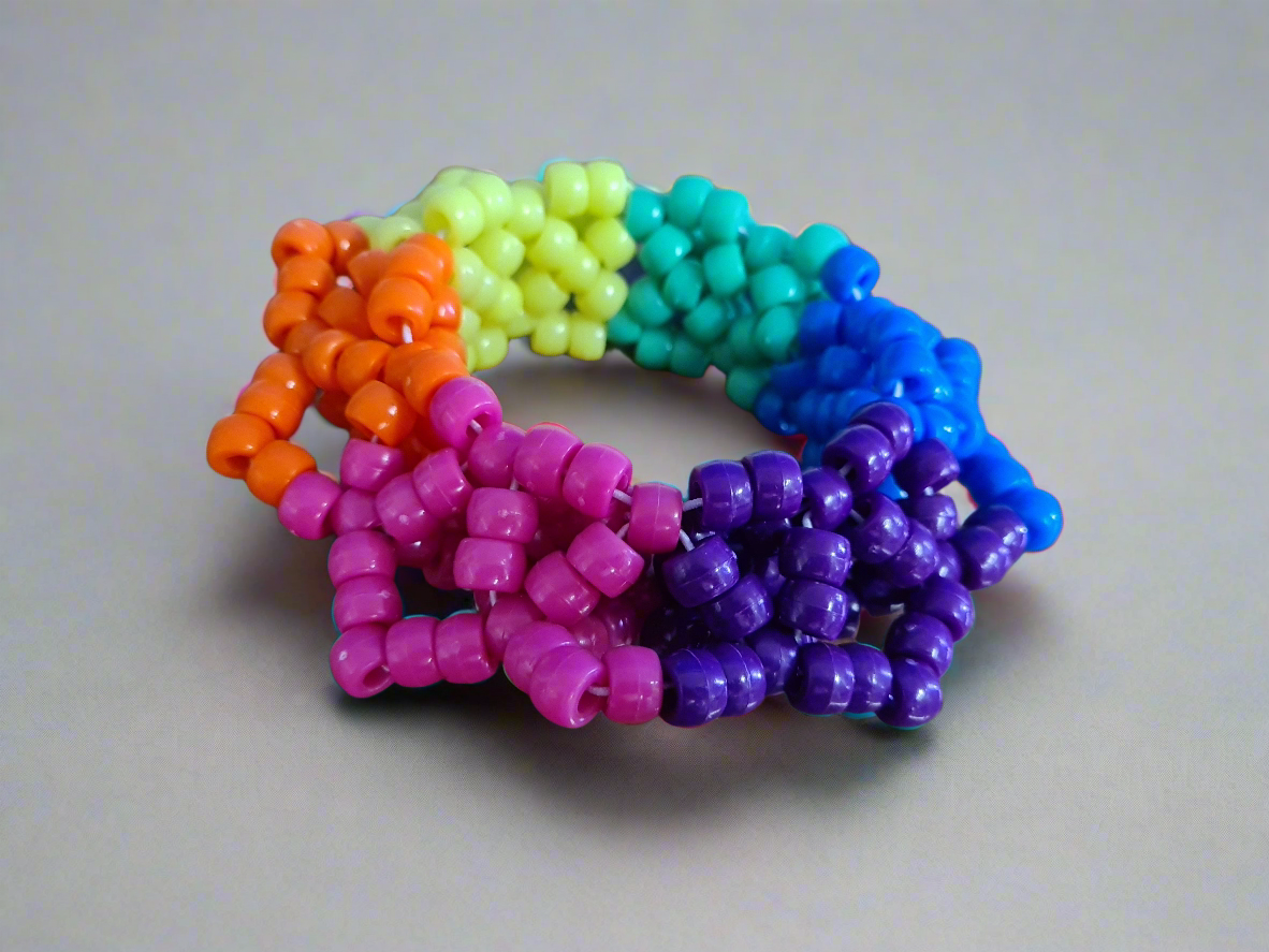Rainbow Kandi Cuff