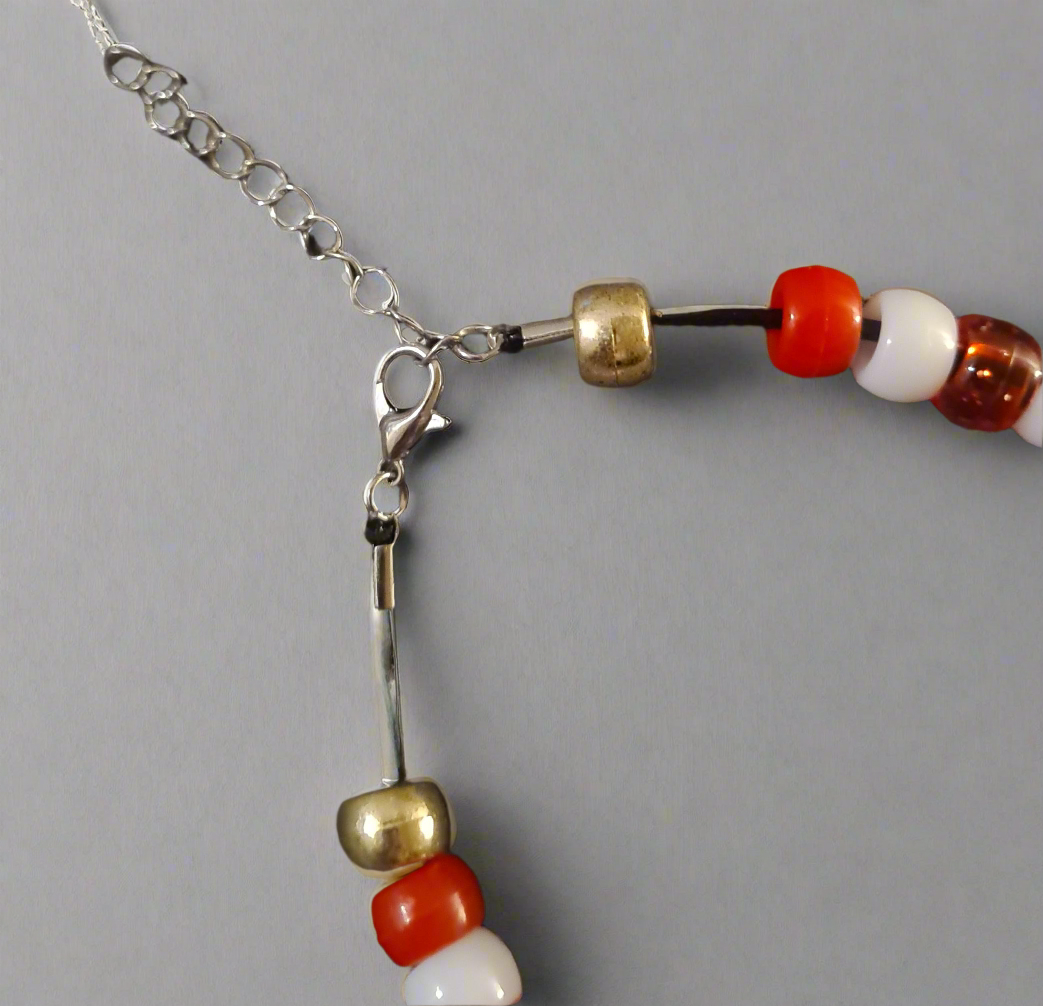 Hello Kitty Kandi Necklace, with adjustable clasp.