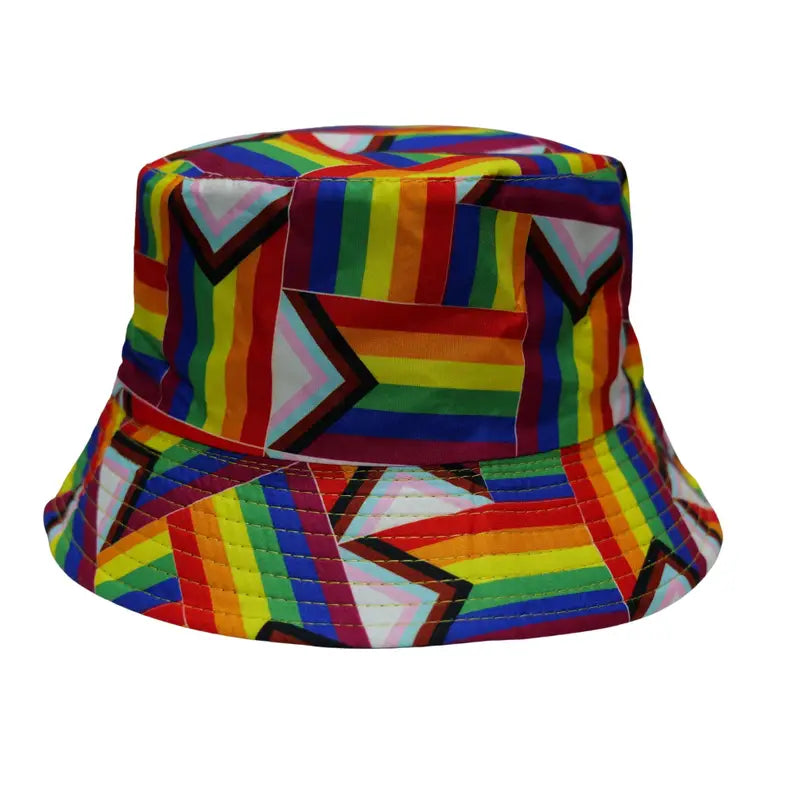 Rainbow Bucket Hat ā Festival & Pride Cotton Hat