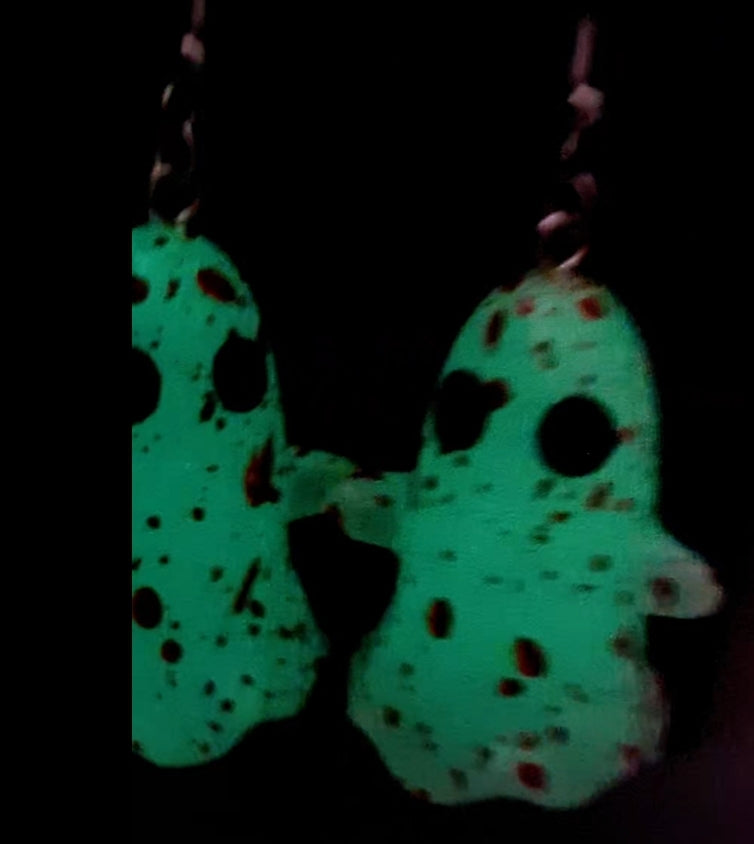 Glow in the Dark Ghost Earrings