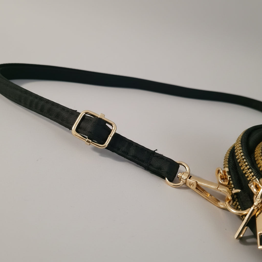 Somebody's Feral Child Festival Crossbody Bag | Gold Zip Rave Bag | FestEssential Treasures