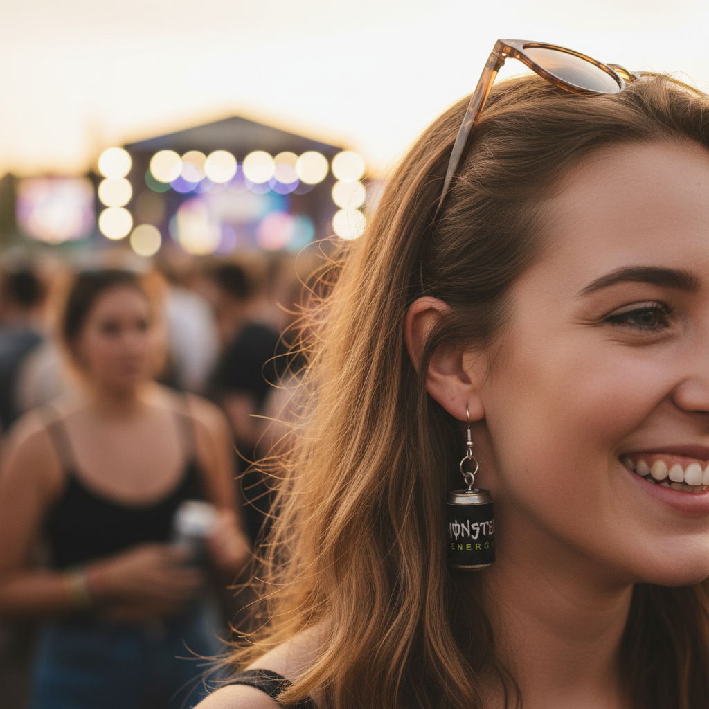 Earrings collection image with Monster Earrings as the main focus