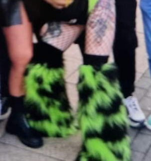 Green & Black Fluffies