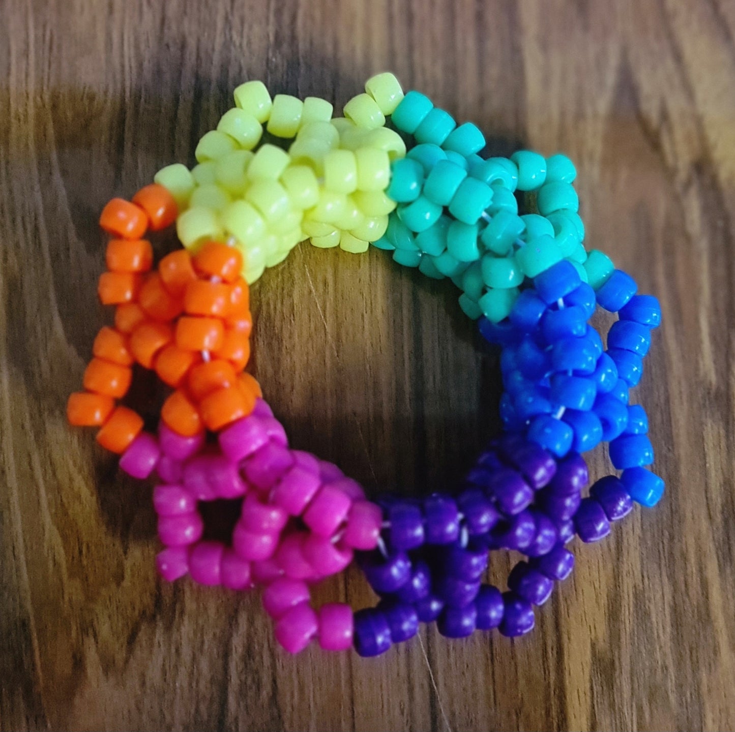 Rainbow Kandi Cuff