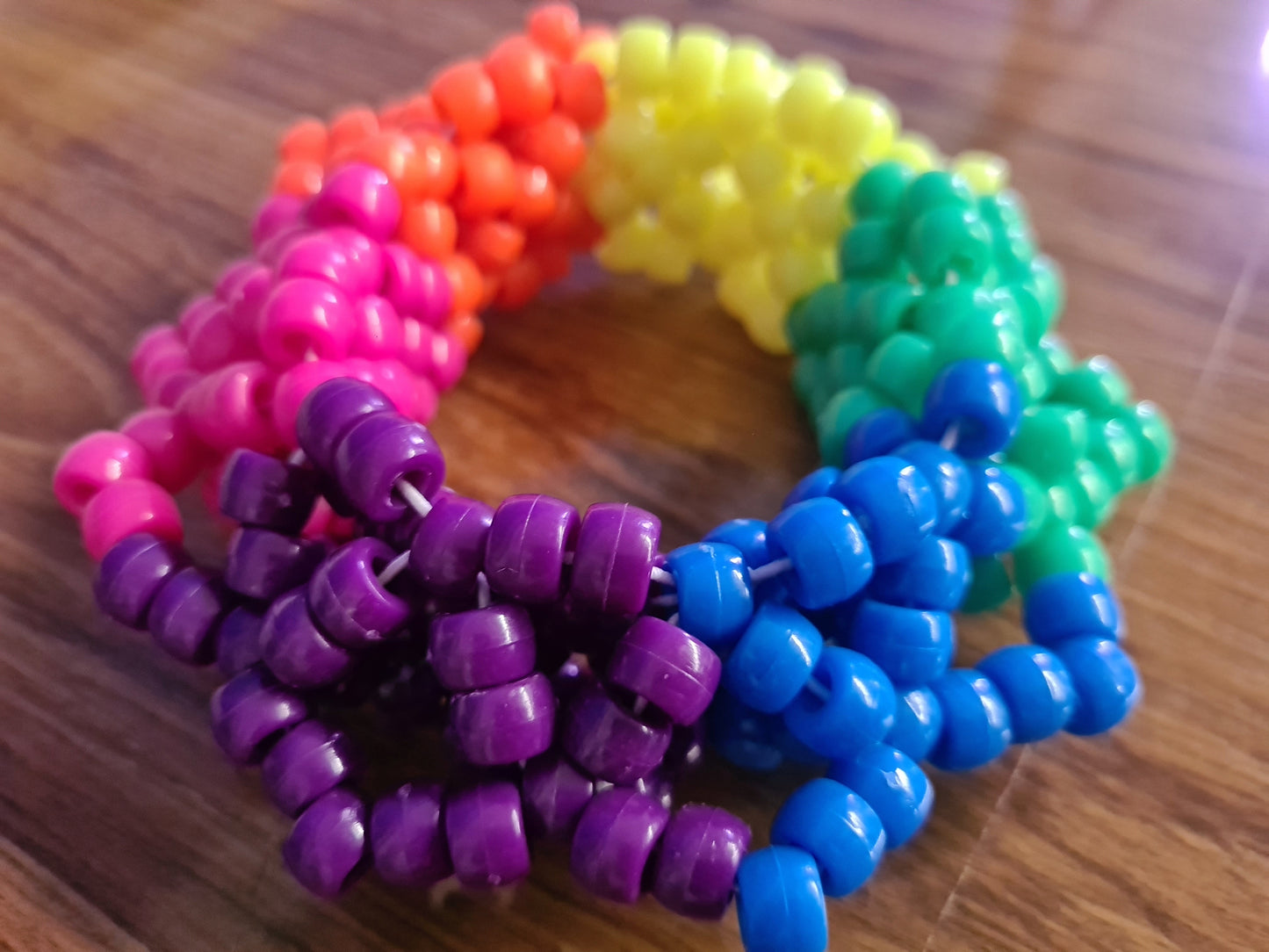 Rainbow Kandi Cuff