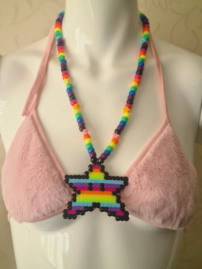 Rave Rainbow Kandi Necklaces