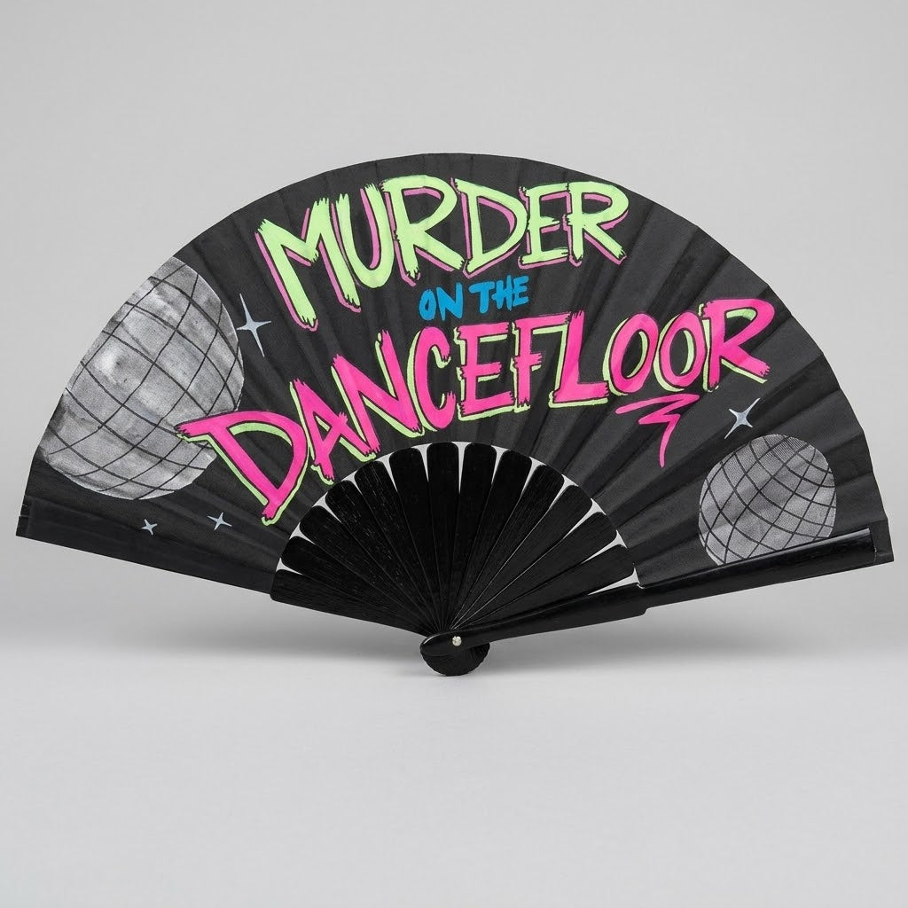 Murder on the Dancefloor UV Reactive Rave Fan