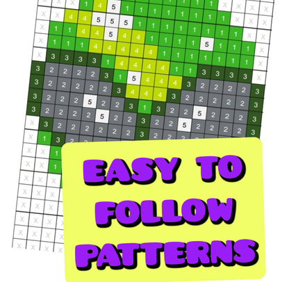 Large Alien Perler Patterns