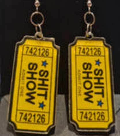 ShitShow Ticket Earrings