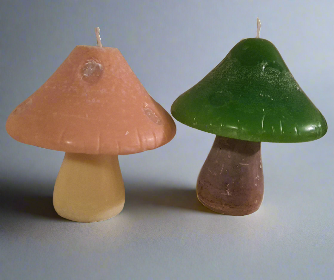 Large Mushroom Candles