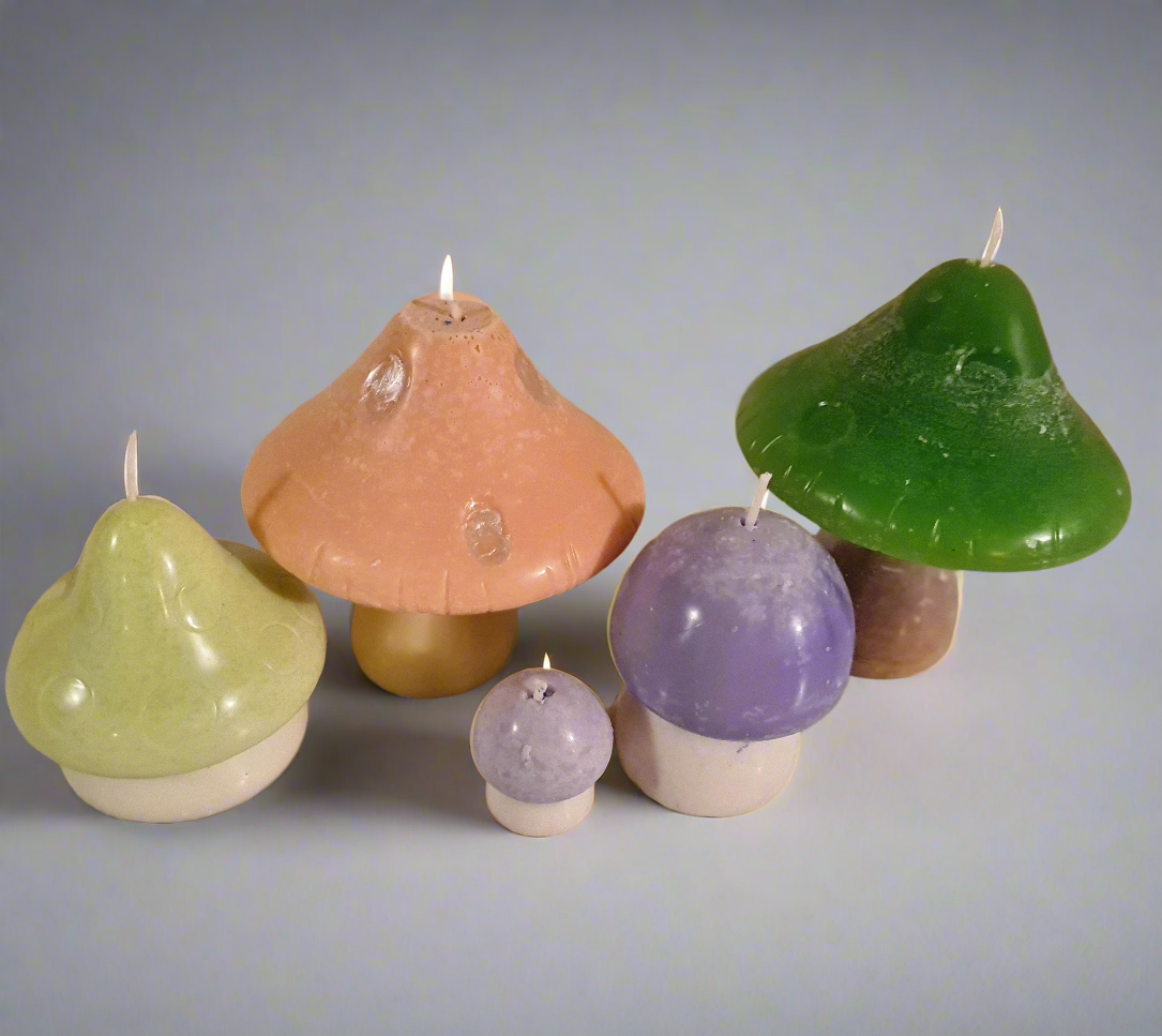 Large Mushroom Candles