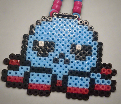 TeeTurtle Octopus Kandi Perler Necklaces - Reversible Mood Plushie Inspired Rave Jewellery