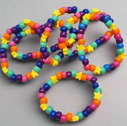 🌈 Rainbow Star Kandi Bracelets