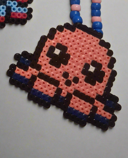 TeeTurtle Octopus Kandi Perler Necklaces - Reversible Mood Plushie Inspired Rave Jewellery