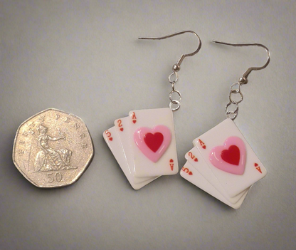 Playing Card Earrings