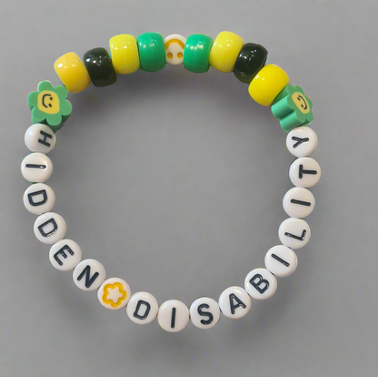 Hidden Disability Kandi Bracelets - for Adults and Children.