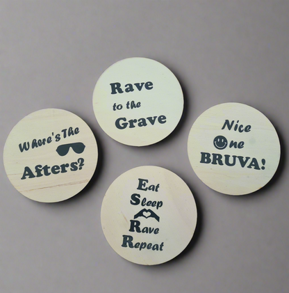 Round Wooden Coasters