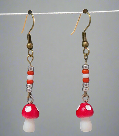 Cute Mushroom Earrings