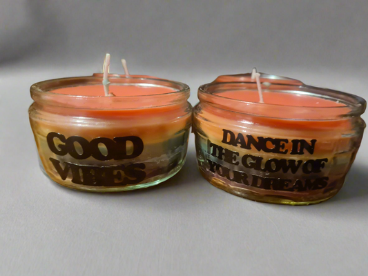 Rainbow Candles Jars