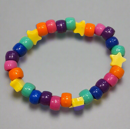 🌈 Rainbow Star Kandi Bracelets