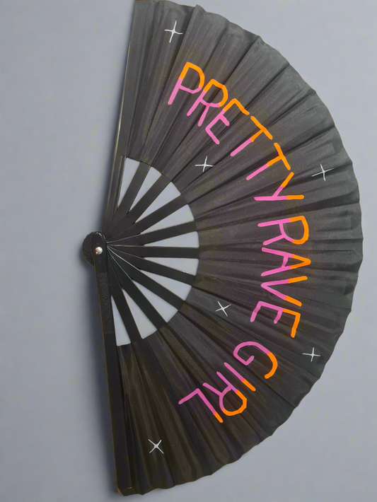 Pretty Rave Girl Fan