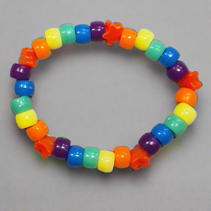 🌈 Rainbow Star Kandi Bracelets