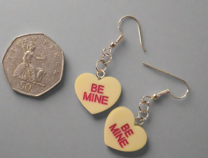 BE MINE Love Heart Earrings