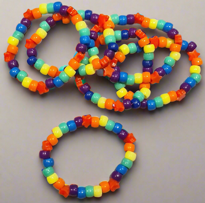 🌈 Rainbow Star Kandi Bracelets
