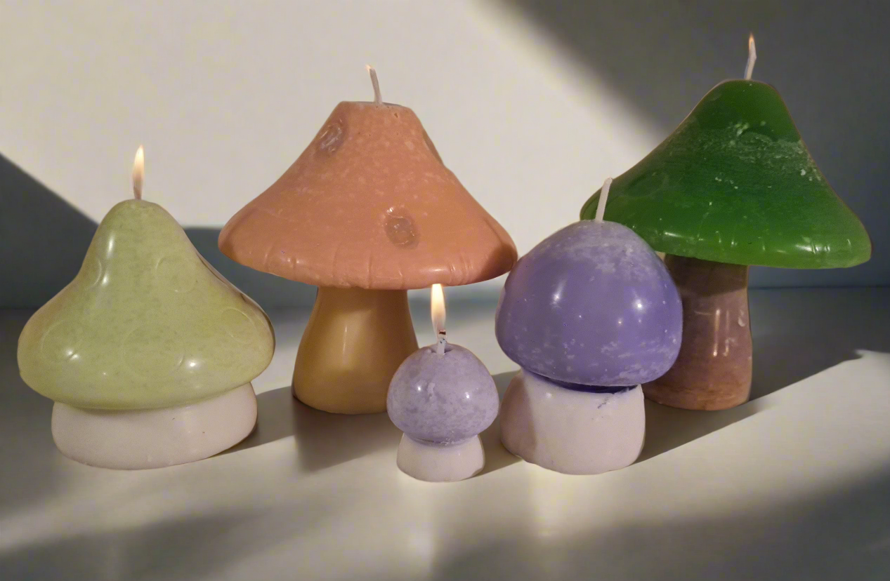 Large Mushroom Candles