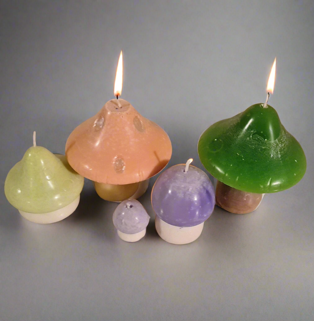 Large Mushroom Candles