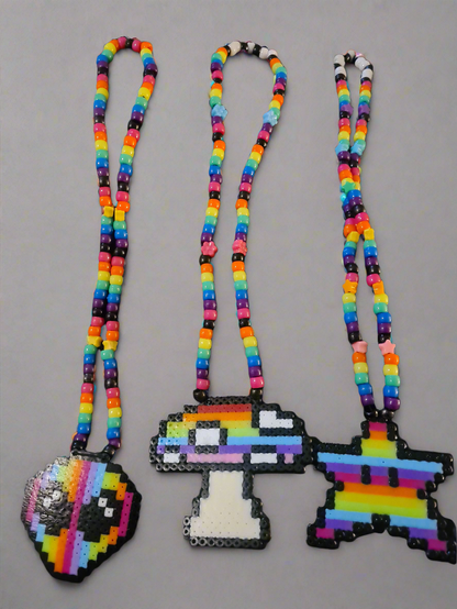 Rave Rainbow Kandi Necklaces