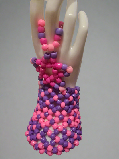 Kandi Star Glove - Handmade Festival Accessory