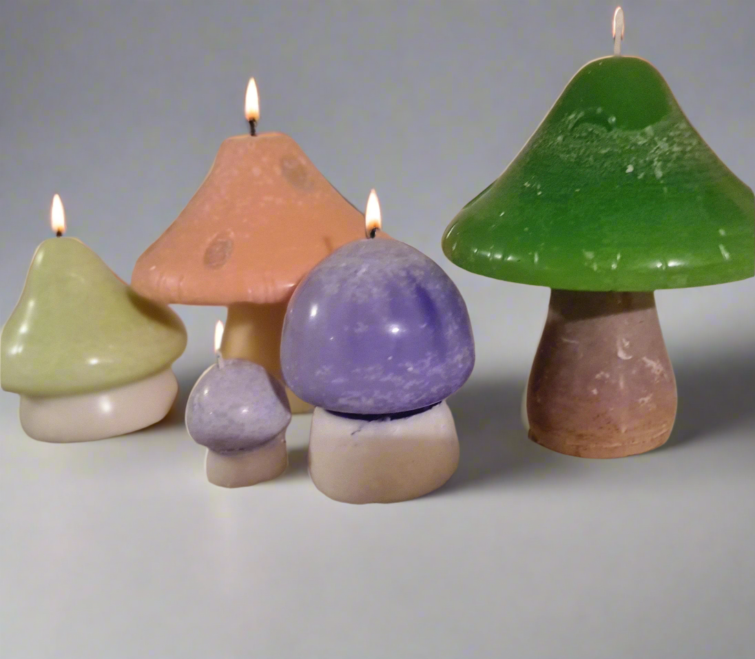 Large Mushroom Candles