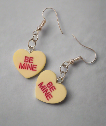 BE MINE Love Heart Earrings