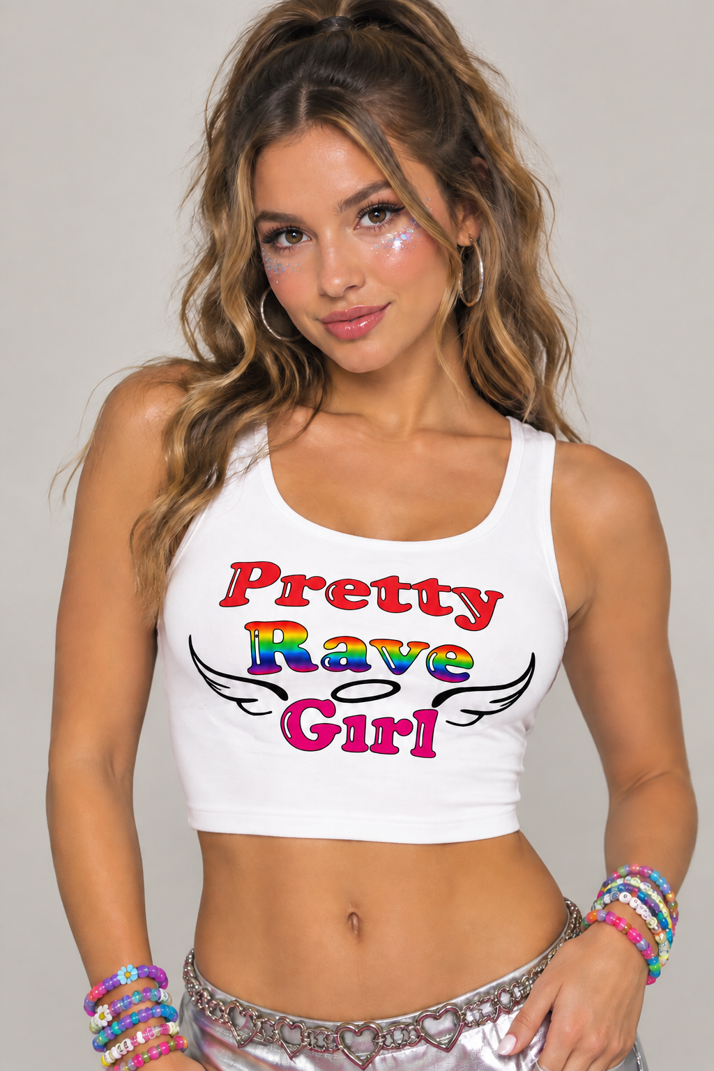 Pretty Rave Girl Model Shot - Pink Girl