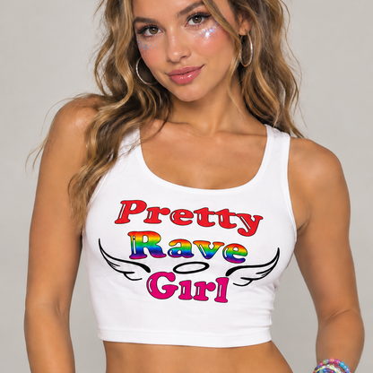 Pretty Rave Girl Cropped Top