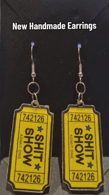 ShitShow Ticket Earrings