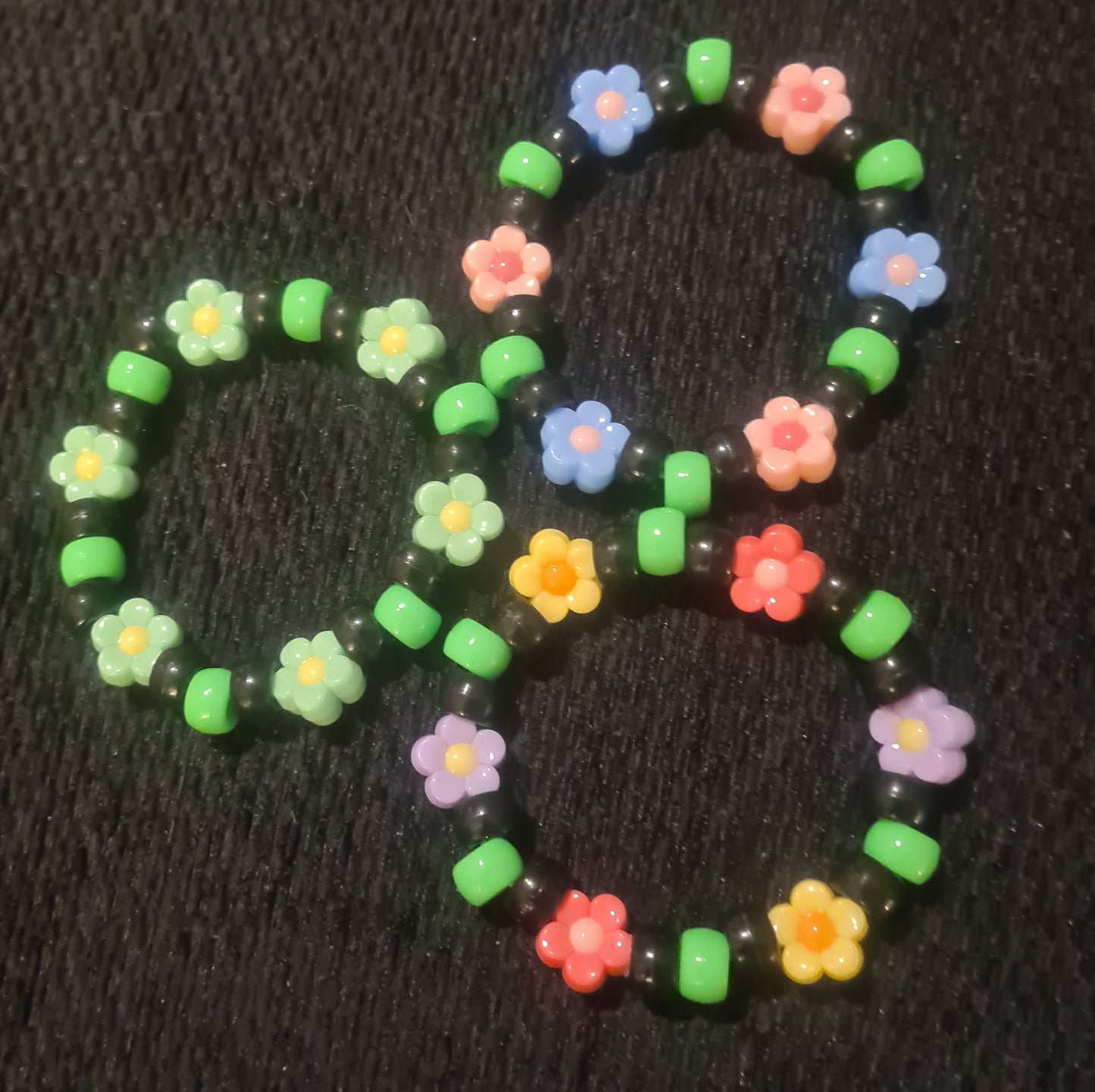 Flower Kandi Bracelets - Handmade Festival Rave Accessory