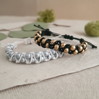 Beaded ZigZag Macrame Bracelets