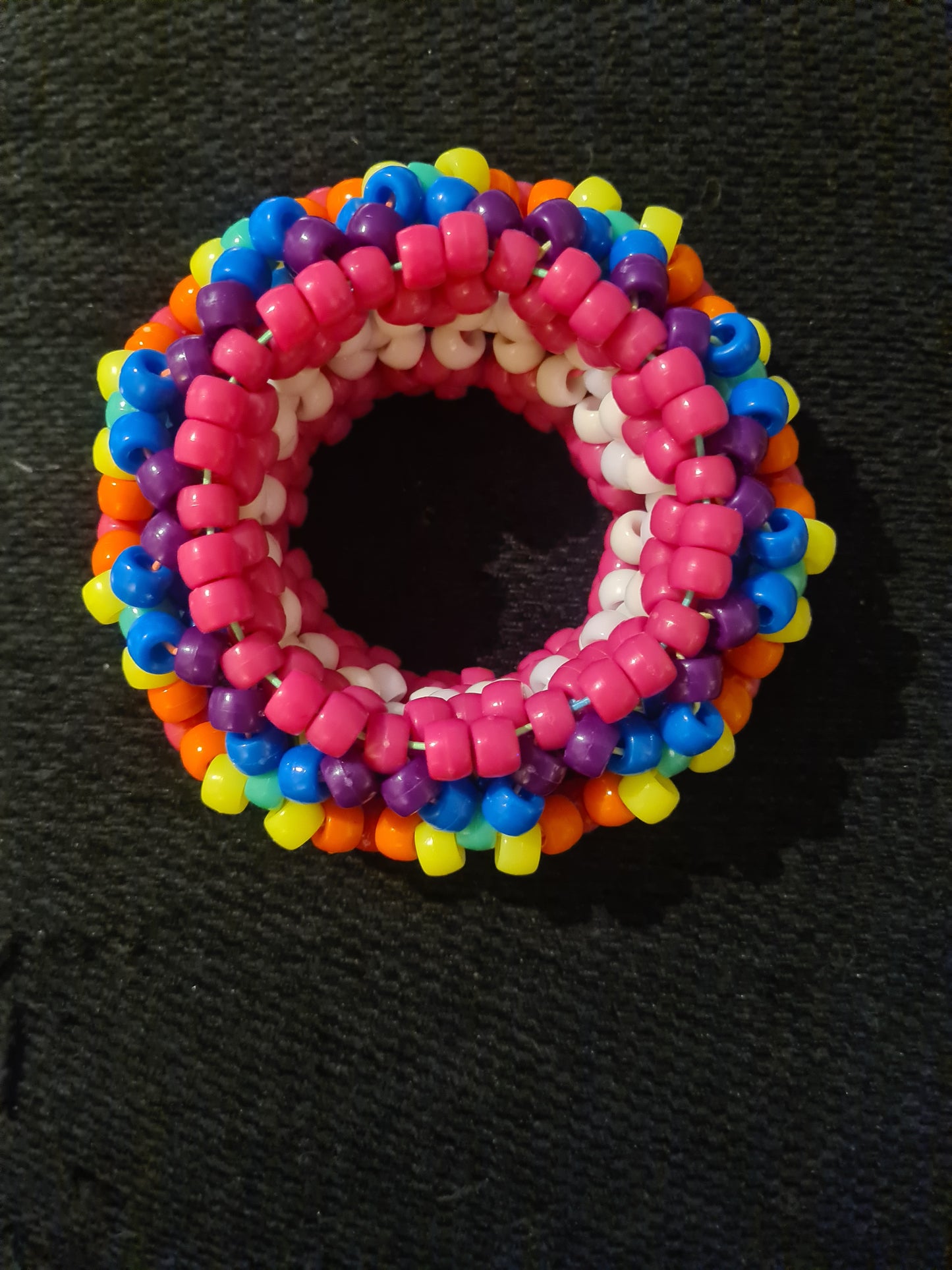 Topsy-Turvy Kandi Cuff - Custom Handmade Festival Rave Cuff