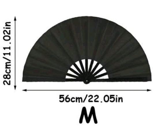 Pretty Feral UV Reactive Rave Fan