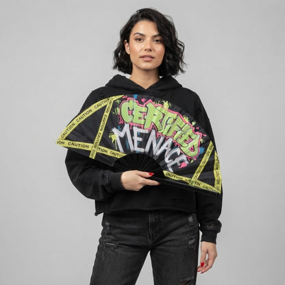 Certified Menace UV Reactive Rave Fan