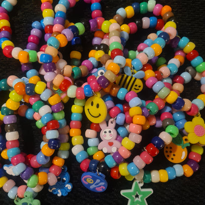 Mystery Charm Kandi Bracelet Pick N Mix - Festival Rave PLUR Bracelets