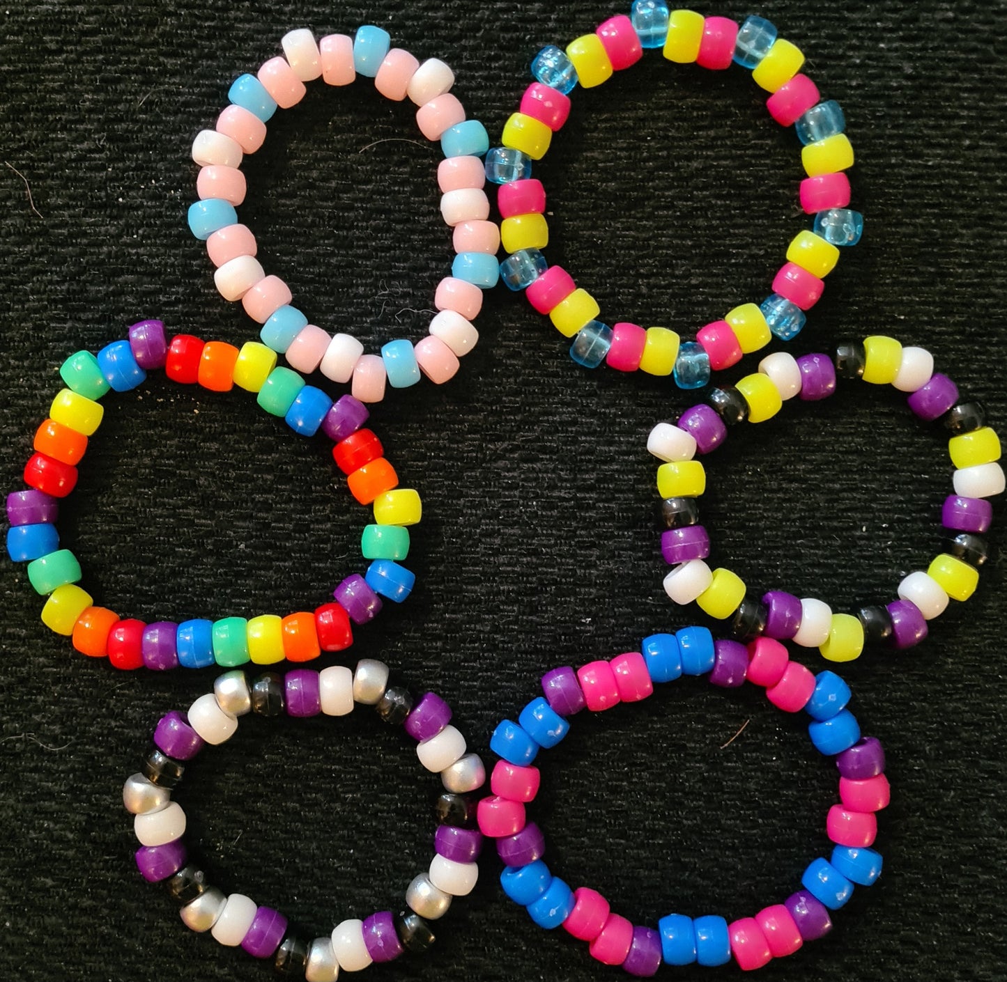 LGBTQ+ Pride Flag Kandi Bracelets - Handmade Festival Bracelets